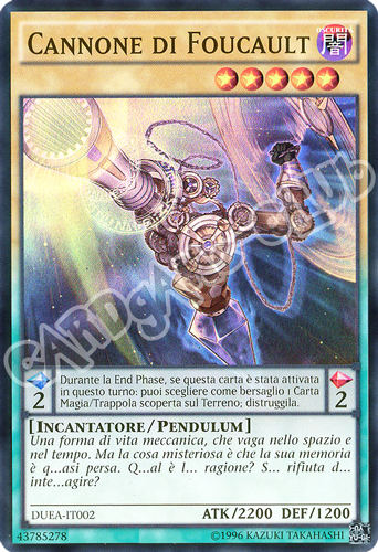 DUEA-IT002 Cannone di Foucault super rara unlimited (IT) -NEAR MINT-