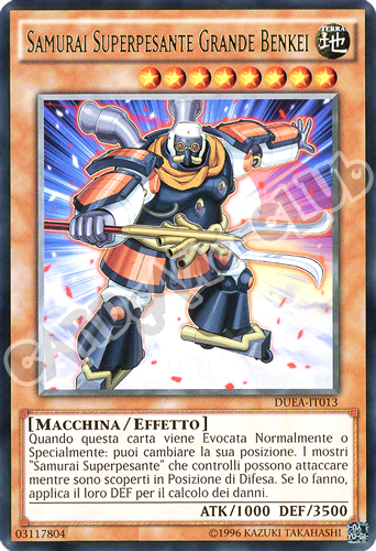 DUEA-IT013 Samurai Superpesante Grande Benkei rara unlimited (IT) -NEAR MINT-