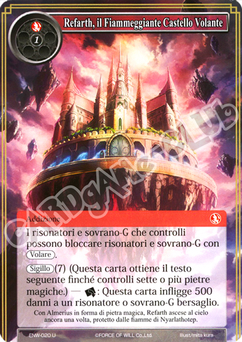 ENW1-IT020 Refarth, il Fiammeggiante Castello Volante non comune normale (IT) -NEAR MINT-