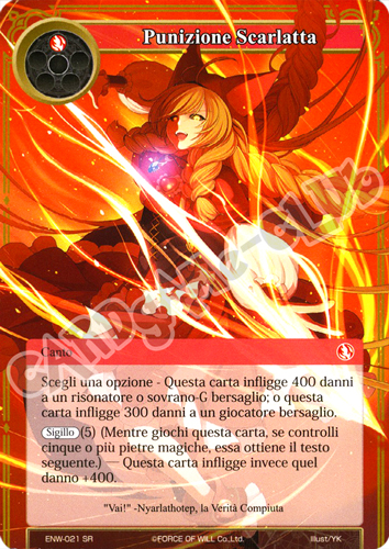 ENW1-IT021 Punizione Scarlatta super rara normale (IT) -NEAR MINT-