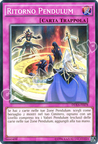 DUEA-IT078 Ritorno Pendulum super rara unlimited (IT) -NEAR MINT-