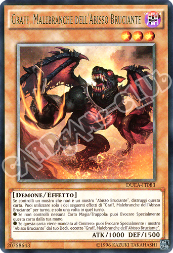 DUEA-IT083 Graff, Malebranche dell'Abisso Bruciante rara unlimited (IT) -NEAR MINT-