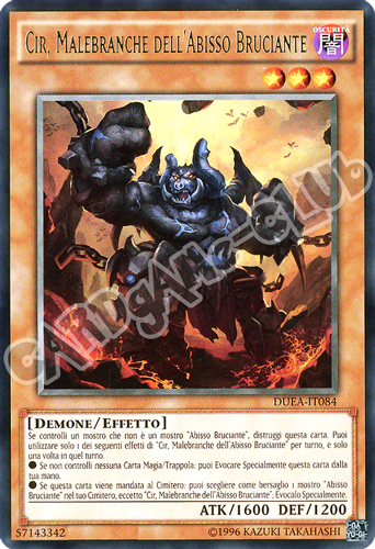 DUEA-IT084 Ir, Malebranche dell'Abisso Bruciante rara unlimited (IT) -NEAR MINT-