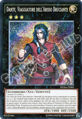 DUEA-IT085 Dante, Viaggiatore dell'Abisso Bruciante rara segreta unlimited (IT) -NEAR MINT-