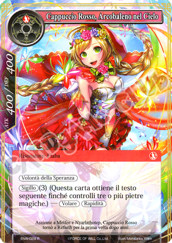 ENW1-IT029 Cappuccio Rosso, Arcobaleno nel Cielo rara normale (IT) -NEAR MINT-
