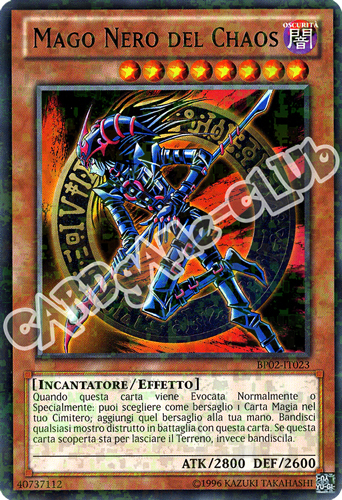 BP02-IT023 Mago Nero del Chaos rara mosaico unlimited (IT)