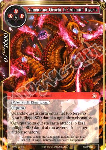 ENW1-IT034 Yamata-no-Orochi, la Calamita' Risorta rara normale (IT) -NEAR MINT-
