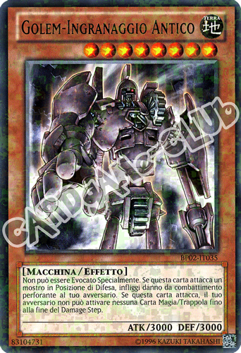 BP02-IT035 Golem-Ingranaggio Antico rara mosaico unlimited (IT)