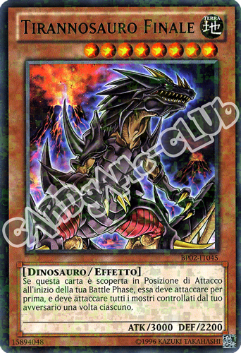 BP02-IT045 Tirannosauro Finale rara mosaico unlimited (IT)