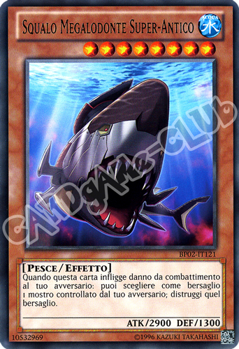 BP02-IT121 Squalo Megalodonte Super-Antico rara unlimited (IT)