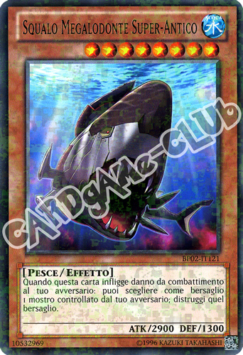 BP02-IT121 Squalo Megalodonte Super-Antico rara mosaico unlimited (IT)