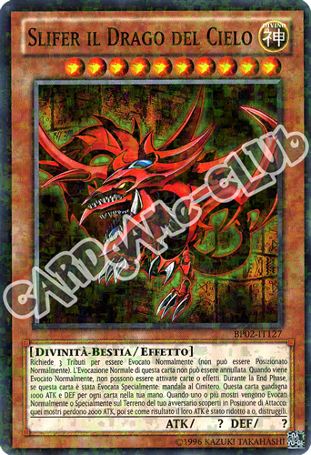 BP02-IT127 Slifer the Sky Dragon rara mosaico unlimited (IT)