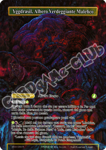 ENW1-IT068 Yggdrasil, Albero Verdeggiante Malefico rara parallel (IT) -NEAR MINT-