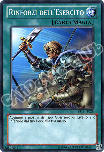 YS13-IT029 Rinforzi dell'esercito comune unlimited (IT) -NEAR MINT-