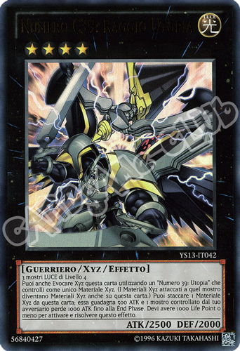 YS13-IT042 Numero C39: Raggio Utopia ultra rara unlimited (IT) -NEAR MINT-