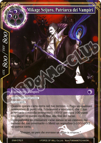 ENW1-IT076 Mikage Seijuro, Patriarca dei Vampiri rara normale (IT) -NEAR MINT-