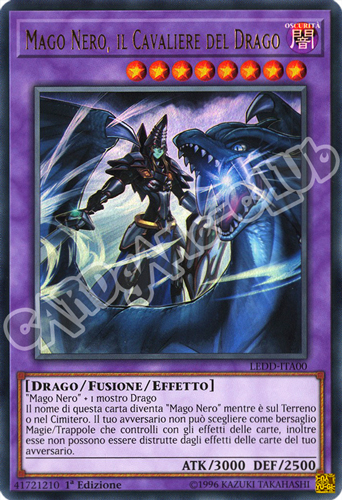 LEDD-ITA00 Mago Nero, il Cavaliere del Drago ultra rara 1a Edizione (IT) -NEAR MINT-