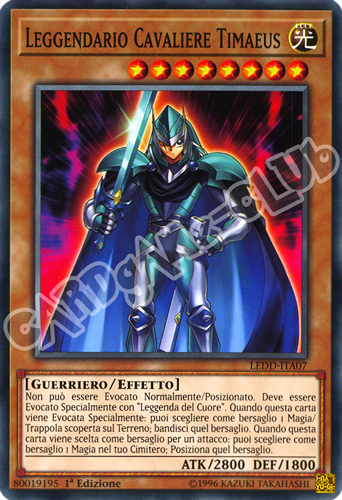 LEDD-ITA07 Leggendario Cavaliere Timaeus comune 1a Edizione (IT) -NEAR MINT-