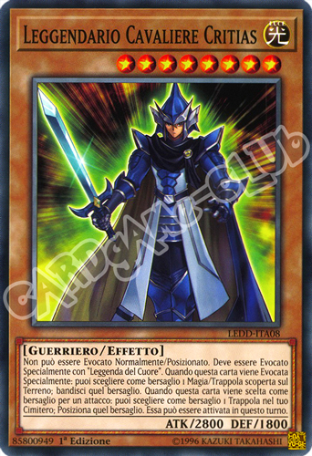 LEDD-ITA08 Leggendario Cavaliere Critias comune 1a Edizione (IT) -NEAR MINT-