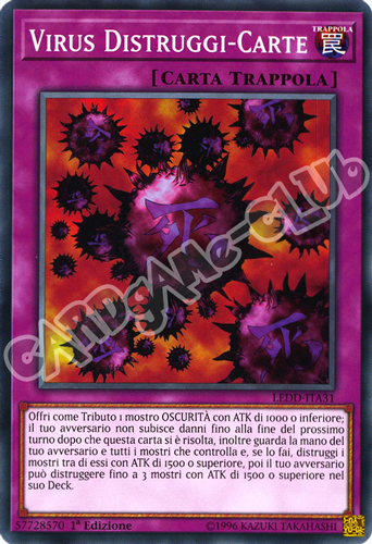 LEDD-ITA31 Virus Distruggi-Carte comune 1a Edizione (IT) -NEAR MINT-