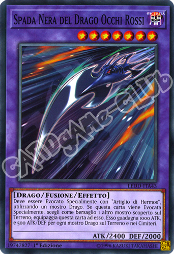 LEDD-ITA43 Spada Nera del Drago Occhi Rossi comune 1a Edizione (IT) -NEAR MINT-
