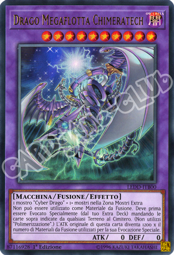 LEDD-ITB00 Drago Megaflotta Chimeratech ultra rara 1a Edizione (IT)  -GOOD-