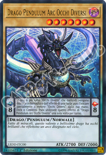 LEDD-ITC00 Drago Pendulum Arc Occhi Diversi ultra rara 1a Edizione (IT) -NEAR MINT-