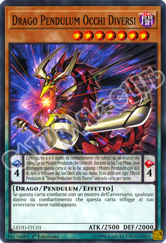 LEDD-ITC01 Drago Pendulum Occhi Diversi comune 1a Edizione (IT) -NEAR MINT-