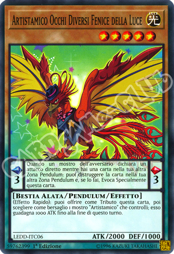 LEDD-ITC06 Artistamico Occhi Diversi Fenice della Luce comune 1a Edizione (IT) -NEAR MINT-