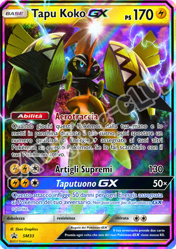 SM33 Tapu Kolo GX rara GX foil (IT)