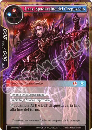 ENW1-IT089 Lars, Spadaccino del Crepuscolo rara normale (IT) -NEAR MINT-