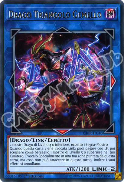 CIBR-IT046 Drago Triangolo Gemello rara 1a Edizione (IT) -NEAR MINT-