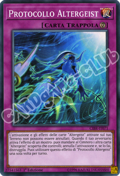 CIBR-IT071 Protocollo Altergeist super rara 1a Edizione (IT) -NEAR MINT-