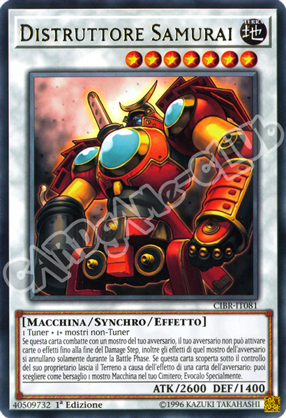 CIBR-IT081 Distruttore Samurai rara 1a Edizione (IT) -NEAR MINT-