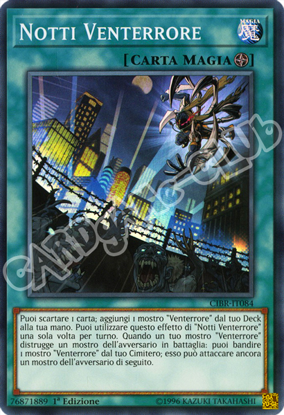 CIBR-IT084 Notti Venterrore super rara 1a Edizione (IT) -NEAR MINT-