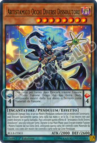 BLLR-IT003 Artistamico Occhi Diversi Dissolutore ultra rara 1a Edizione (IT) -NEAR MINT-