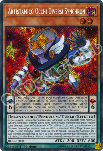 BLLR-IT004 Artistamico Occhi Diversi Synchron rara segreta 1a Edizione (IT)  -GOOD-