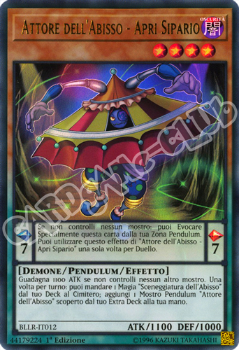 BLLR-IT012 Attore dell'Abisso - Apri Sipario ultra rara 1a Edizione (IT) -NEAR MINT-