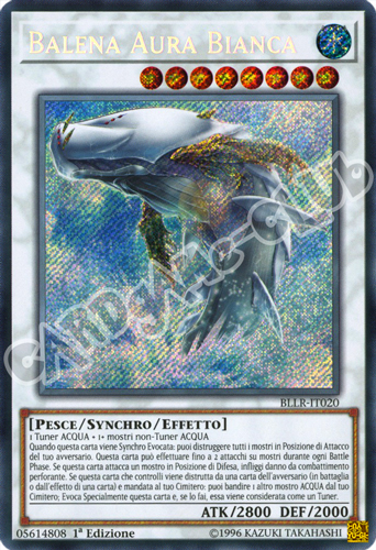 BLLR-IT020 Balena Aura Bianca rara segreta 1a Edizione (IT) -NEAR MINT-