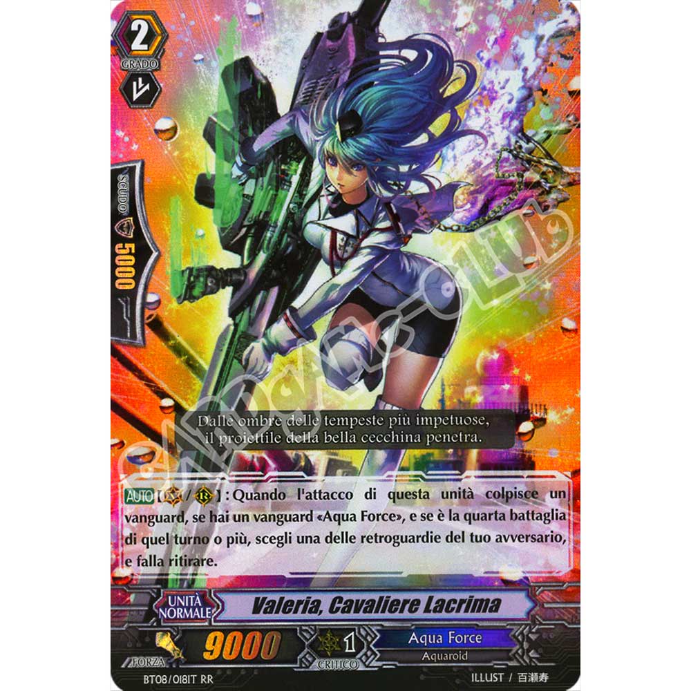 BT08-IT018 Valeria, Cavaliere Lacrima doppia rara foil (IT) -NEAR MINT-