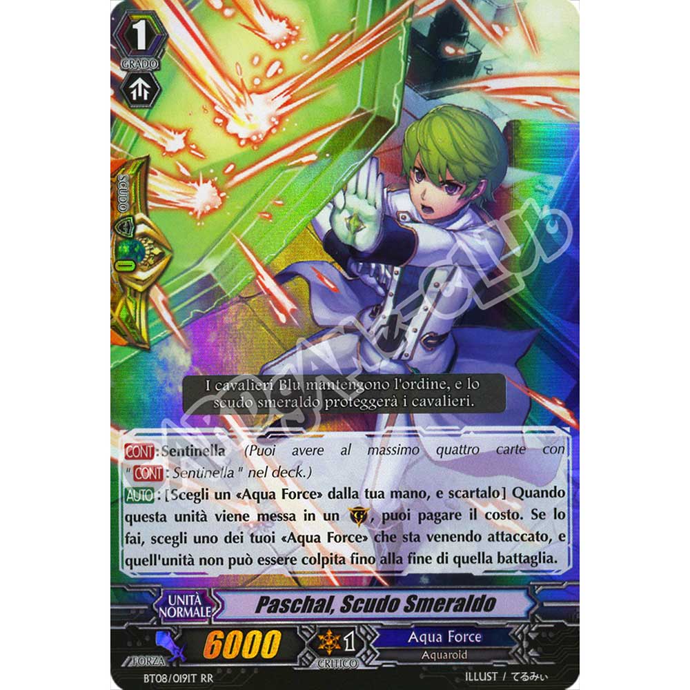 BT08-IT019 Paschal, Scudo Smeraldo doppia rara foil (IT) -NEAR MINT-