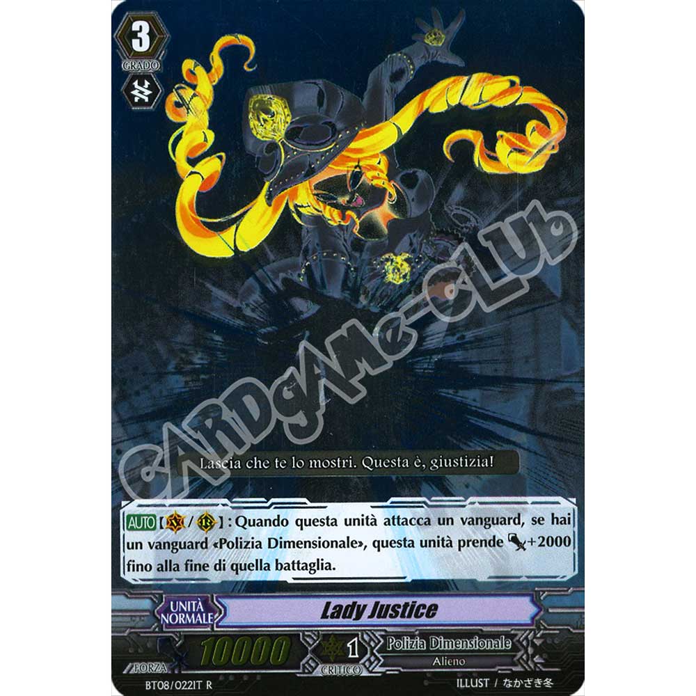 BT08-IT022 Lady Justice rara foil (IT) -NEAR MINT-