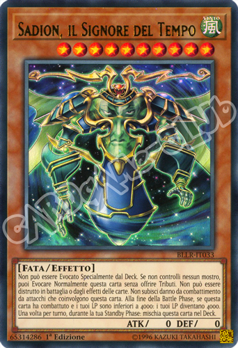 BLLR-IT033 Sadion, il Signore del Tempo ultra rara 1a Edizione (IT) -NEAR MINT-