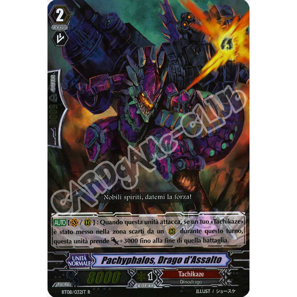 BT08-IT032 Pachyphalos, Drago d'Assalto rara foil (IT) -NEAR MINT-