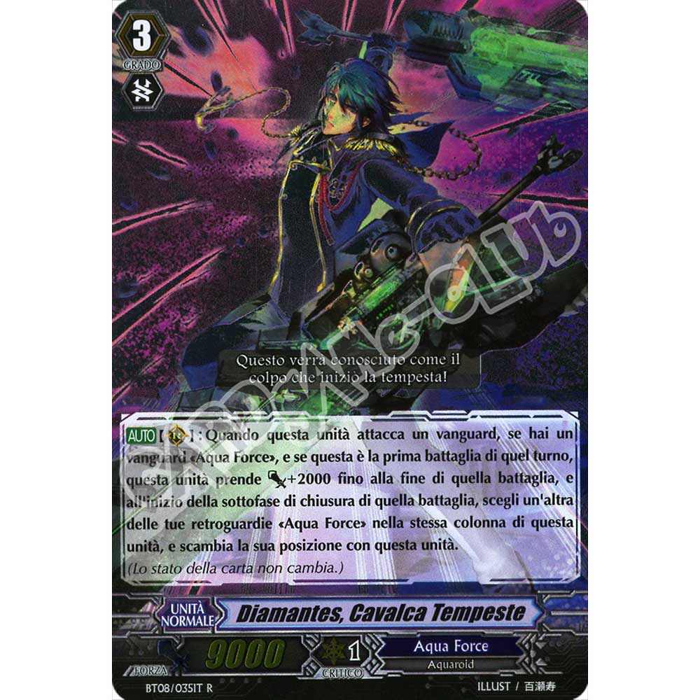BT08-IT035 Diamantes, Cavalca Tempeste rara foil (IT) -NEAR MINT-