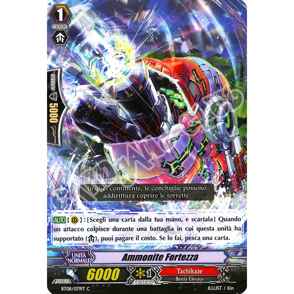 BT08-IT079 Ammonite Fortezza comune normale (IT) -NEAR MINT-