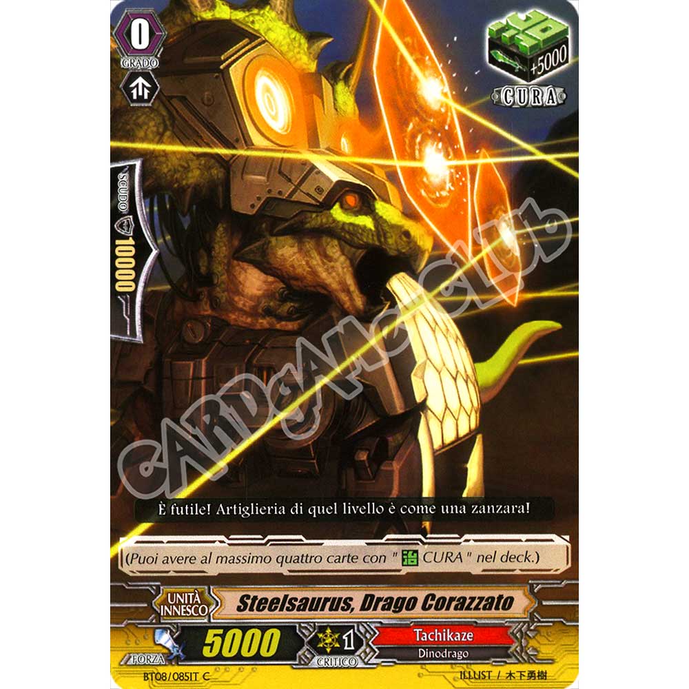 BT08-IT085 Steelsaurus, Drago Corazzato comune normale (IT) -NEAR MINT-