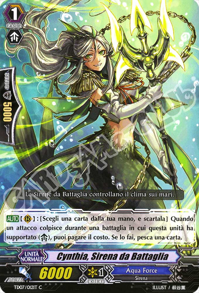 TD07-IT012 Cynthia, Sirena da Battaglia comune normale (IT) -NEAR MINT-