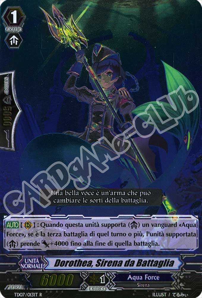 TD07-IT013 Dorothea, Sirena da Battaglia rara foil (IT) -NEAR MINT-