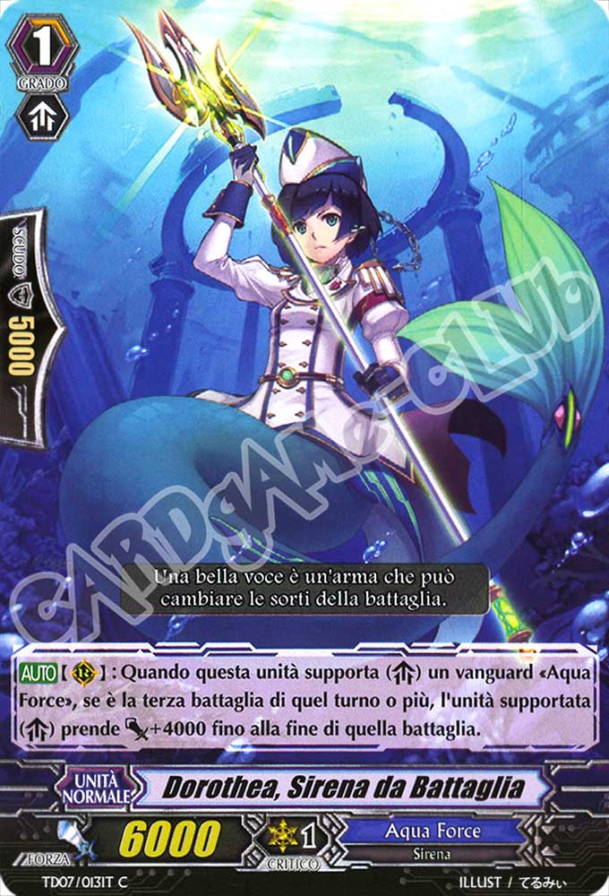 TD07-IT013 Dorothea, Sirena da Battaglia comune normale (IT) -NEAR MINT-